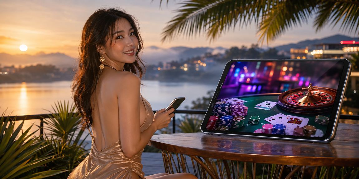 Người dùng Đà Lạt thử game casino mới trên điện thoại tại quán cà phê